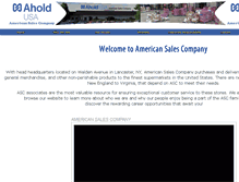 Tablet Screenshot of americansalescompany.net